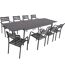 Gartenmöbelset 'Nerea' für 8 Personen Aluminium
