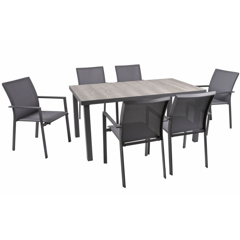 Gartenmöbelset 'Rana' für 6 Personen Aluminium