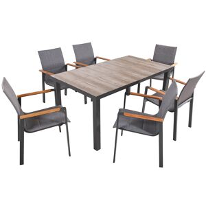 Gartenmöbelset 'Rana' für 6 Personen Aluminium