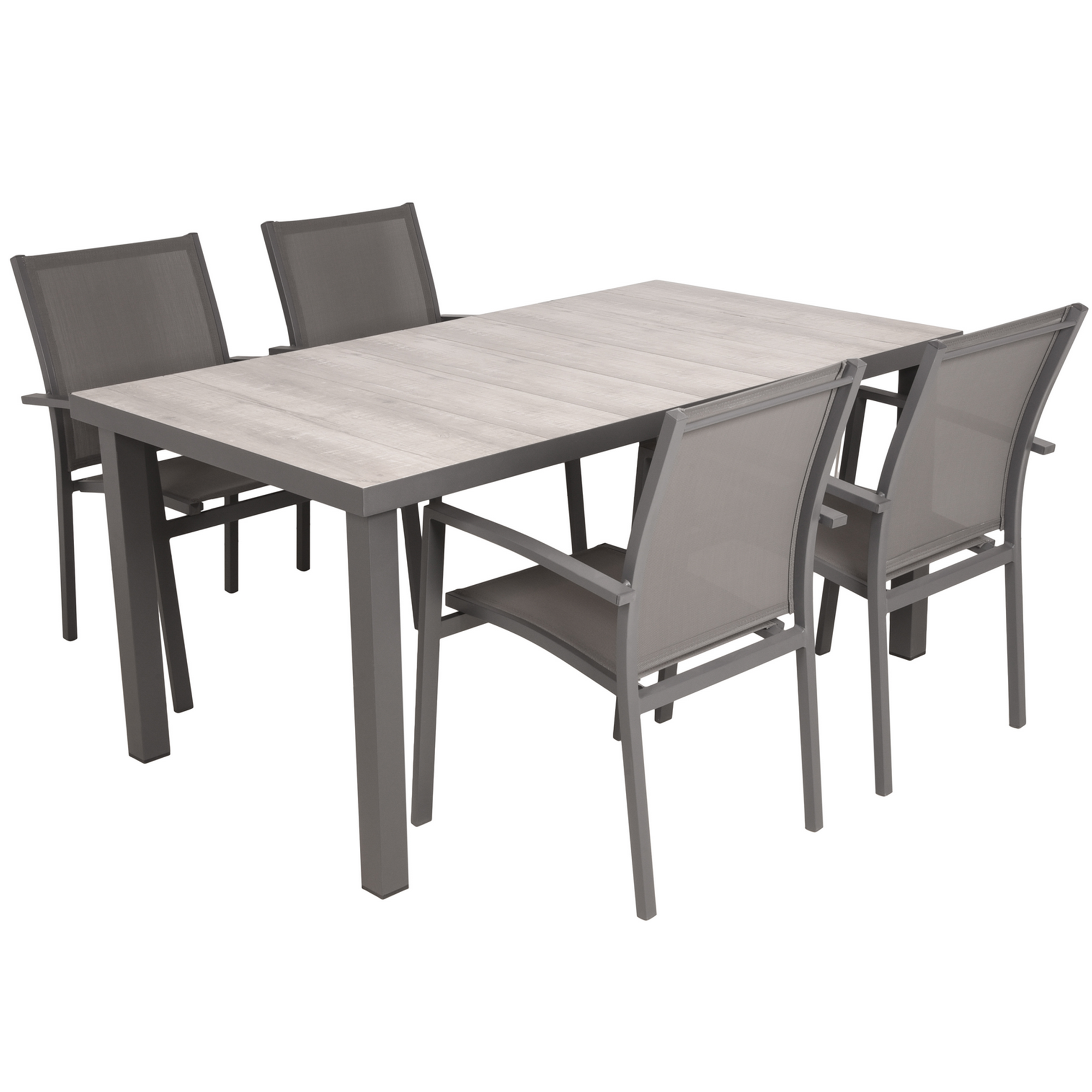 Gartenmöbelset 'Rana' für 4 Personen Aluminium