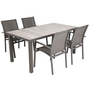 Gartenmöbelset 'Rana' für 4 Personen Aluminium