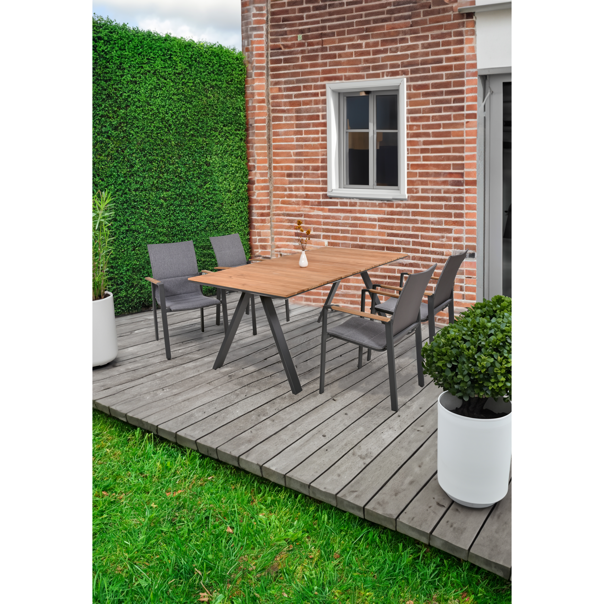 Gartenmöbelset 'Davina' für 4 Personen Aluminium