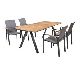 Gartenmöbel-Set 'Davina' anthrazit 5-teilig