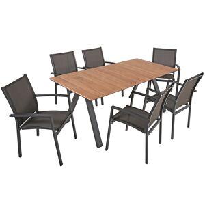 Gartenmöbelset 'Davina' für 6 Personen Aluminium