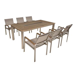 Gartenmöbel-Set 'Florence' beige 7-teilig