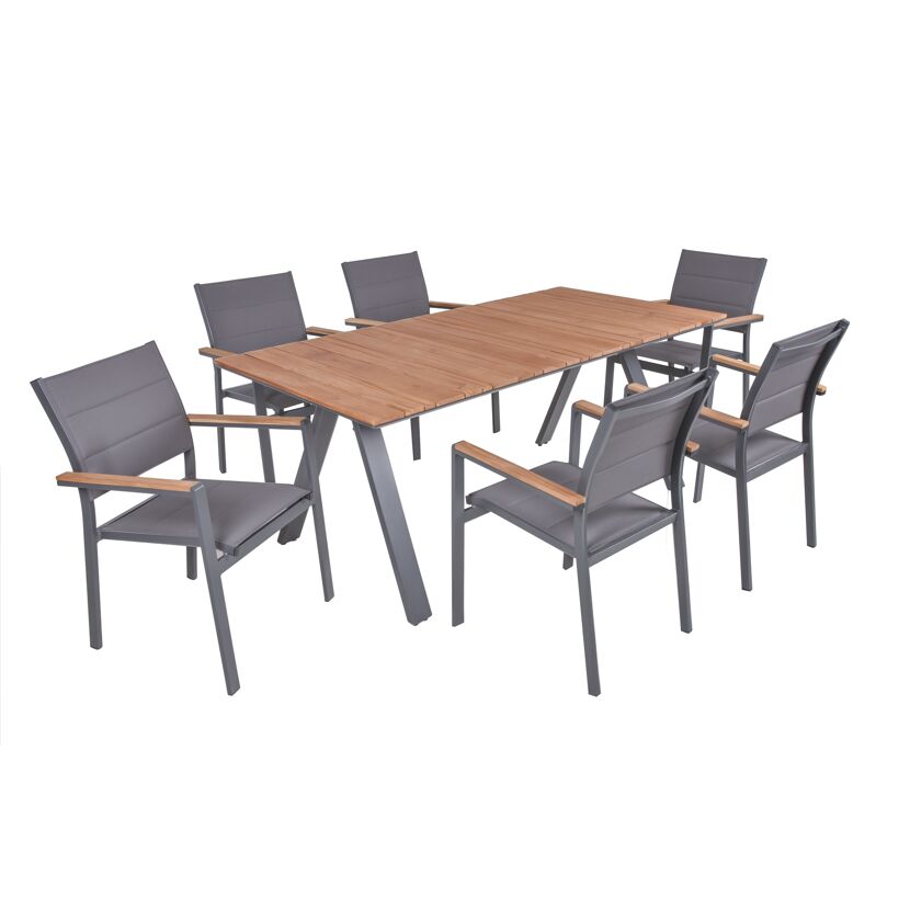 Gartenmöbelset 'Davina' für 6 Personen Aluminium