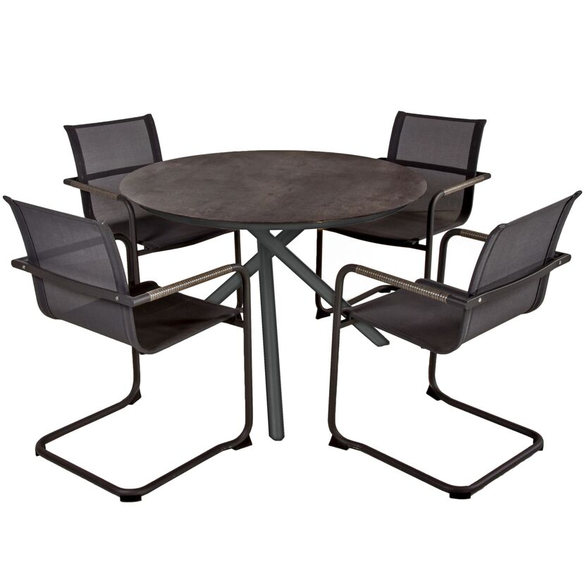 Gartenmöbelset 'Sophia' für 4 Personen Aluminium