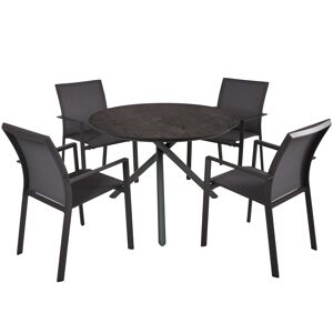 Gartenmöbelset 'Sophia' für 4 Personen Aluminium