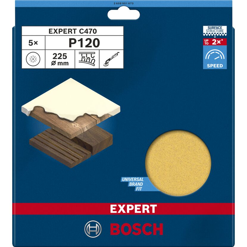 Bosch Schleifpapier auf Packung