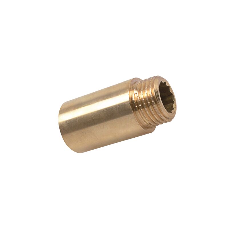 Hahnverlängerung Messing blank 3/4" x 30 mm