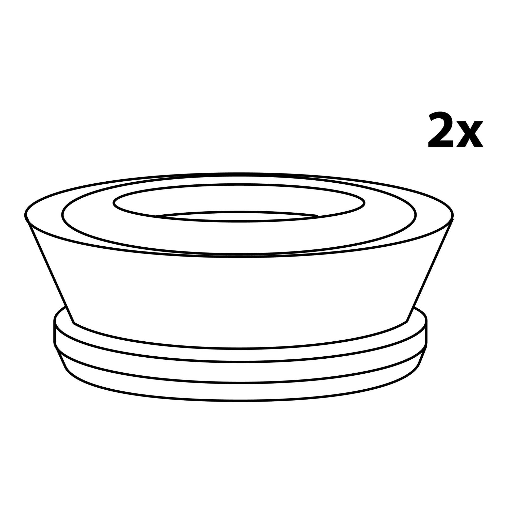Ersatzdichtung für Schnellkupplung Ø 24/35 mm, 2 Stück