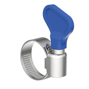 Schlauchklemme Edelstahl Ø 10 - 16 mm mit Flügelgriff, 2 Stück
