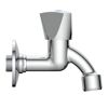 Auslaufventil Messing verchromt 1/2" AG x M22, mit Dreikanthaubengriff