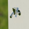 Auslaufventil Messing verchromt 1/2" AG x M22, mit Dreikanthaubengriff