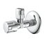 Eckventil Messing verchromt 3/8" AG x 10 mm, mit Schubrosette, selbstdichtend