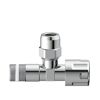 Eckventil Messing verchromt 3/8" AG x 10 mm, mit Schubrosette, selbstdichtend
