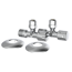 Eckventil verchromt 1/2" AG x 3/8" AG x 10 mm mit Schubrosette, 2 Stück
