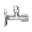Eckventil Messing verchromt 3/8" AG x 3/8" AG x 10 mm, mit Schubrosette