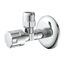 Eckventil Messing verchromt 3/8" AG x 3/8" AG x 10 mm, mit Schubrosette