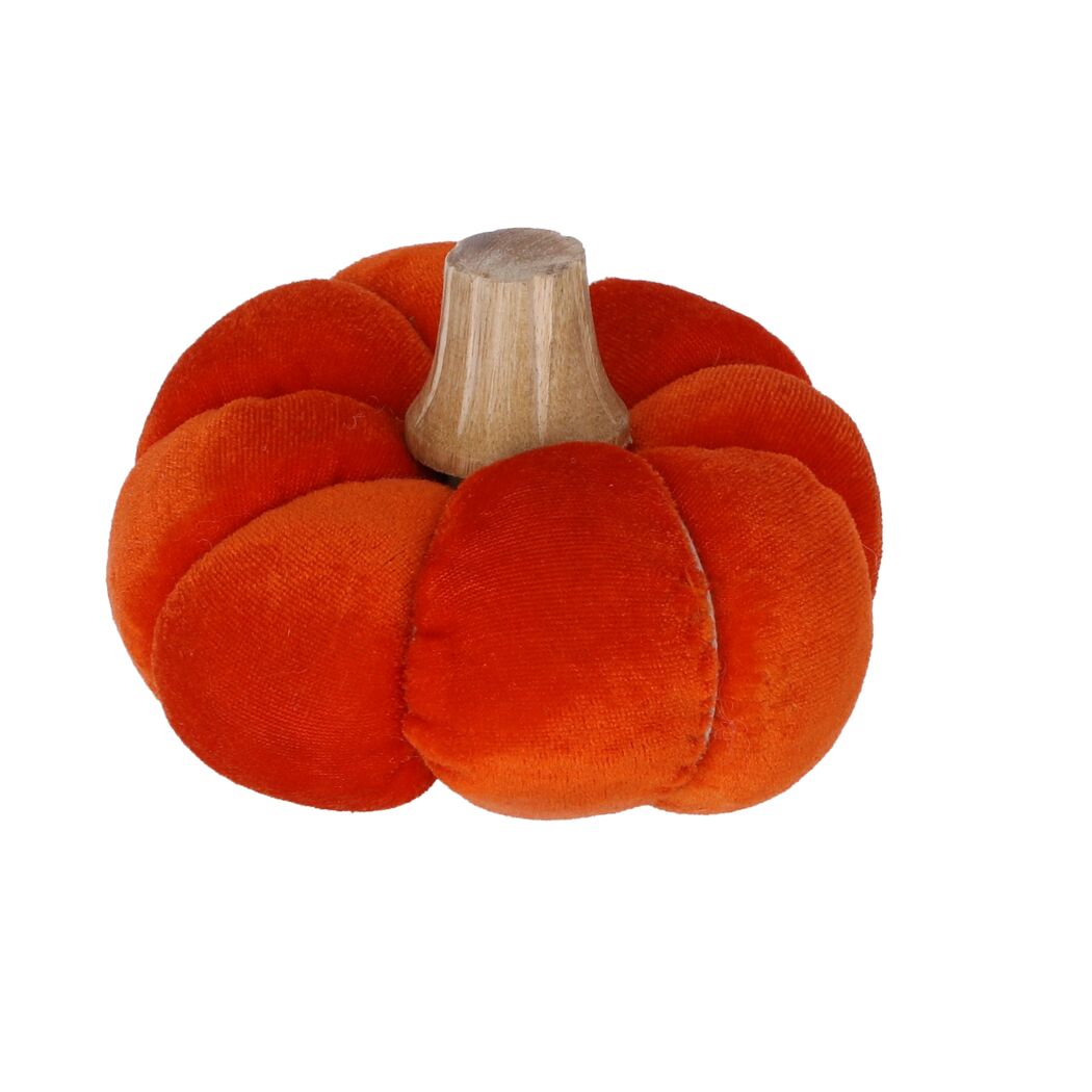 Deko-Kürbis orange 14 x 14 x 10 cm