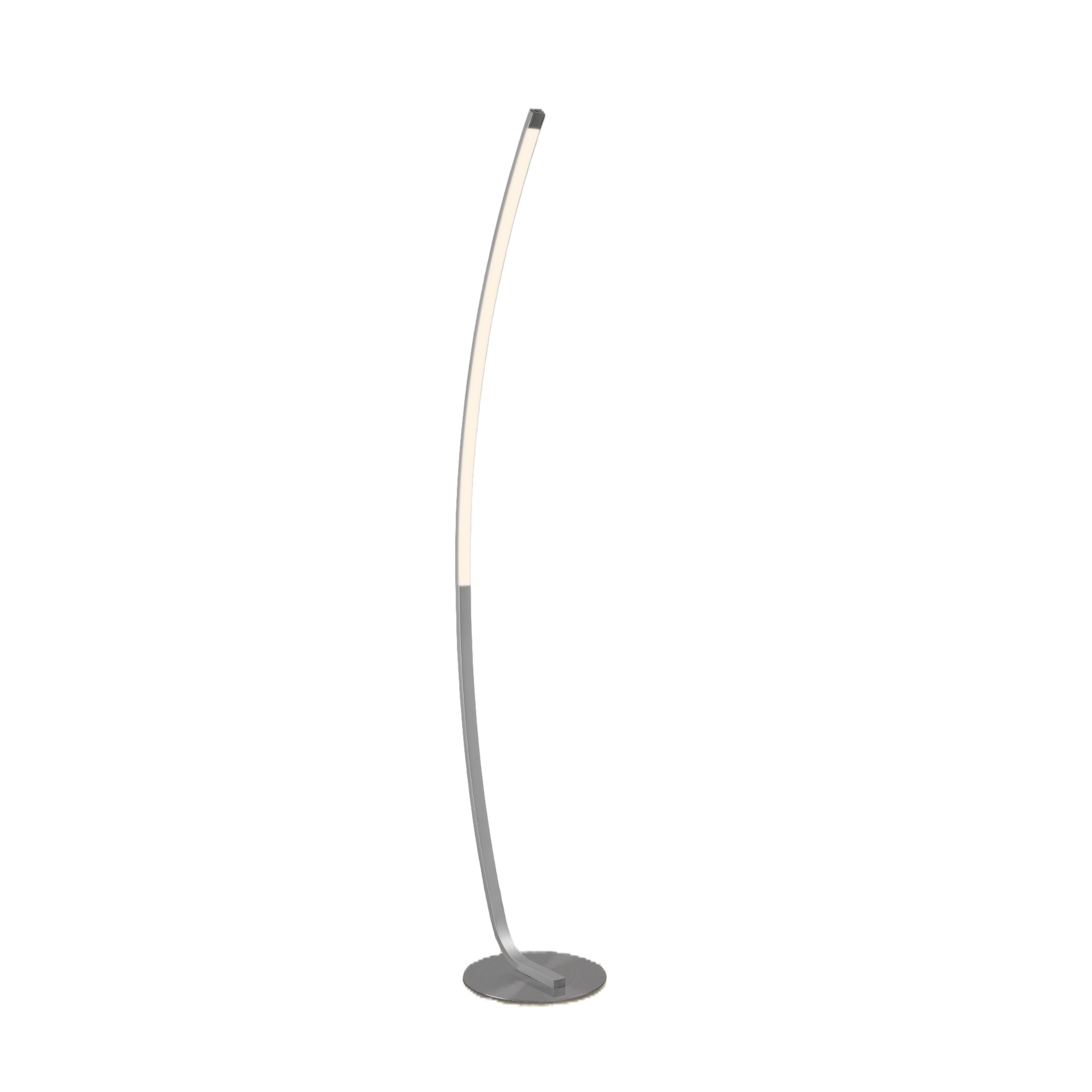 LED-Stehleuchte 'Aljona' silberfarben 148 cm