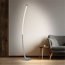 LED-Stehleuchte 'Aljona' silberfarben 148 cm