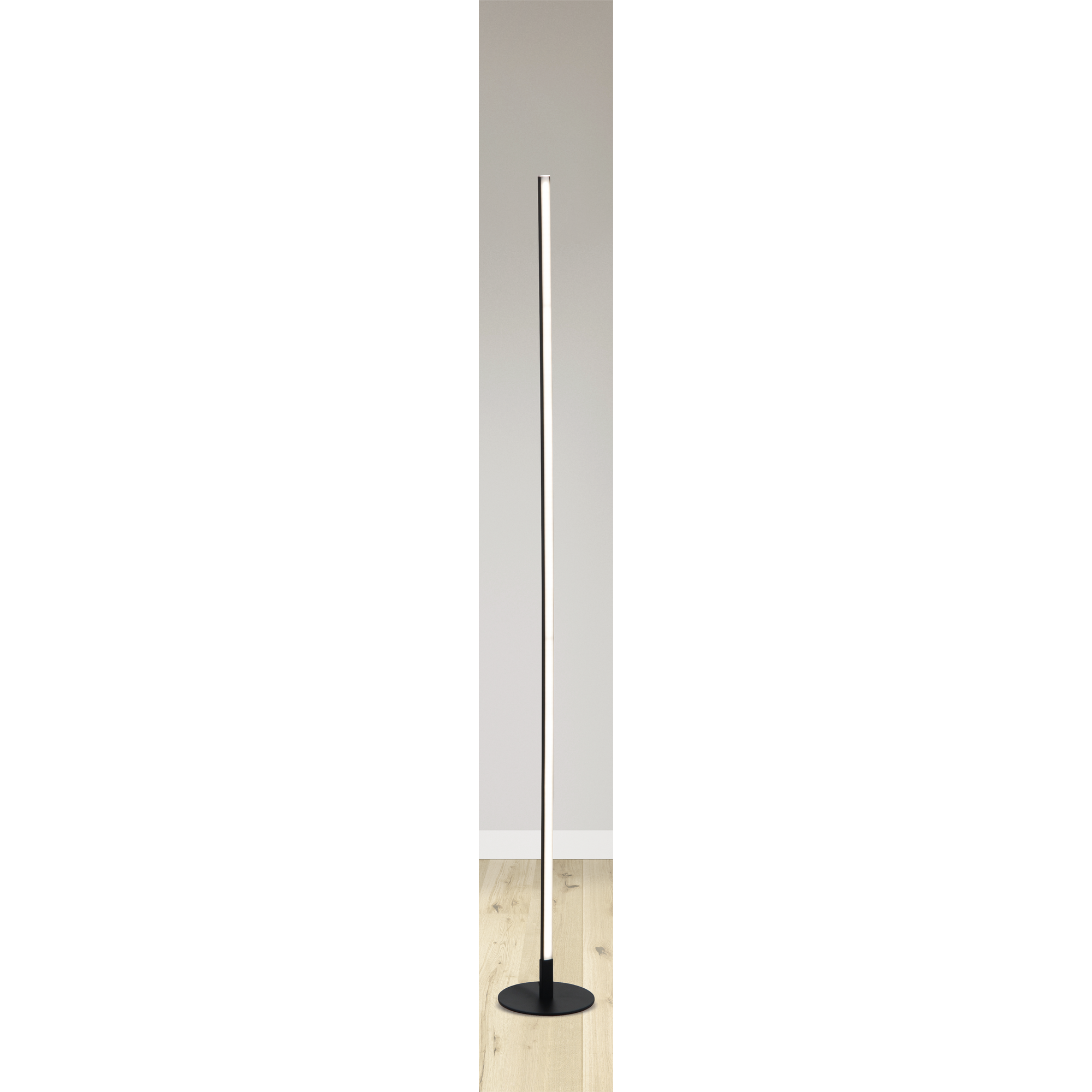 LED-Stehleuchte 'Jette' schwarz 124 cm