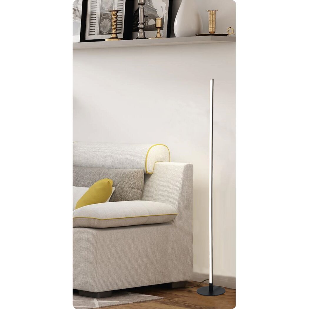LED-Stehlampe 'Jette' dimmbar 12 W 1200 lm warmweiß 124 cm