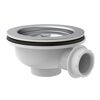 Korbventil 1 1/2" AG Ventilkelch Ø 114 mm, mit 1" Überlaufanschluss
