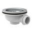 Korbventil 1 1/2" AG Ventilkelch Ø 114 mm, mit 1" Überlaufanschluss