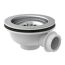 Korbventil 1 1/2" AG Ventilkelch Ø 114 mm, mit 1" Überlaufanschluss