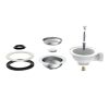 Korbventil 1 1/2" AG Ventilkelch Ø 114 mm, mit 1" Überlaufanschluss
