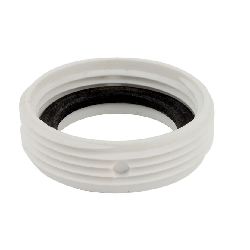 Reduzierring Kunststoff weiß 1 1/2" AG x 1 1/4" IG, für Siphon