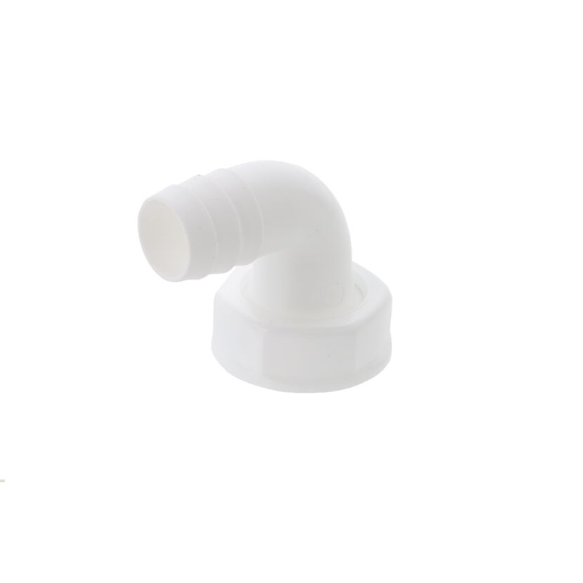 Geräteanschluss 90° Kunststoff weiß 1" IG x 3/4" T