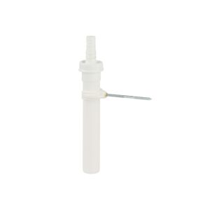 Tauchrohr weiß 1 1/2" IG x 250 mm, mit 3/4" Geräteanschluss mit Halter