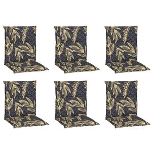 Niedriglehner-Auflagen-Set 'Barcelona' grau/goldfarben 50 x 101 x 6 cm 6 Stück
