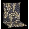 Niedriglehner-Auflagenset 'Beijing' grau/goldfarben 50 x 101 x 6 cm 6 Stück