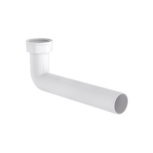 Abgangsbogen Kunststoff weiß 1 1/2" IG x 235 x 40 mm