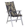 Hochlehner-Auflagenset 'Beijing' grau/goldfarben 50 x 118 x 24 cm 4 Stück