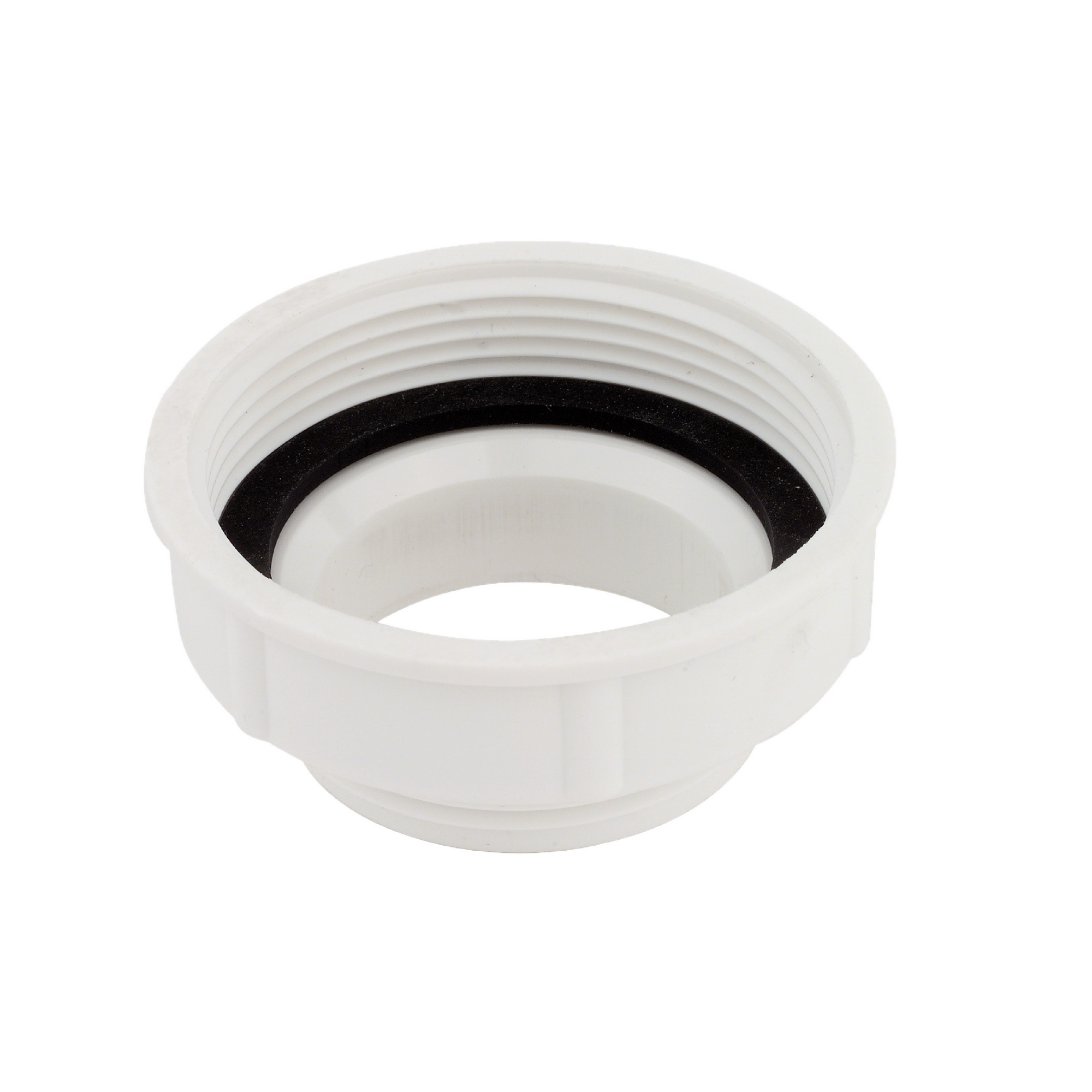 Reduzierring Kunststoff weiß 1 1/2" IG x 1 1/4" AG, für Siphon