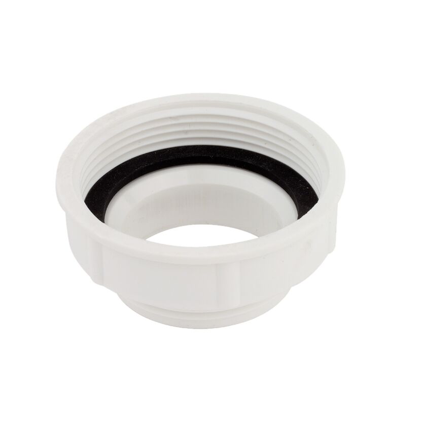 Reduzierring Kunststoff weiß 1 1/2" IG x 1 1/4" AG, für Siphon