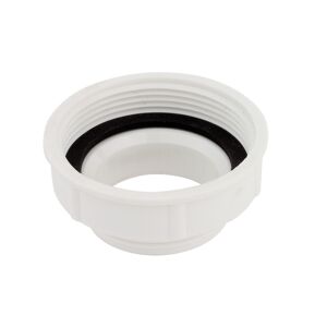 Reduzierring Kunststoff weiß 1 1/2" IG x 1 1/4" AG, für Siphon