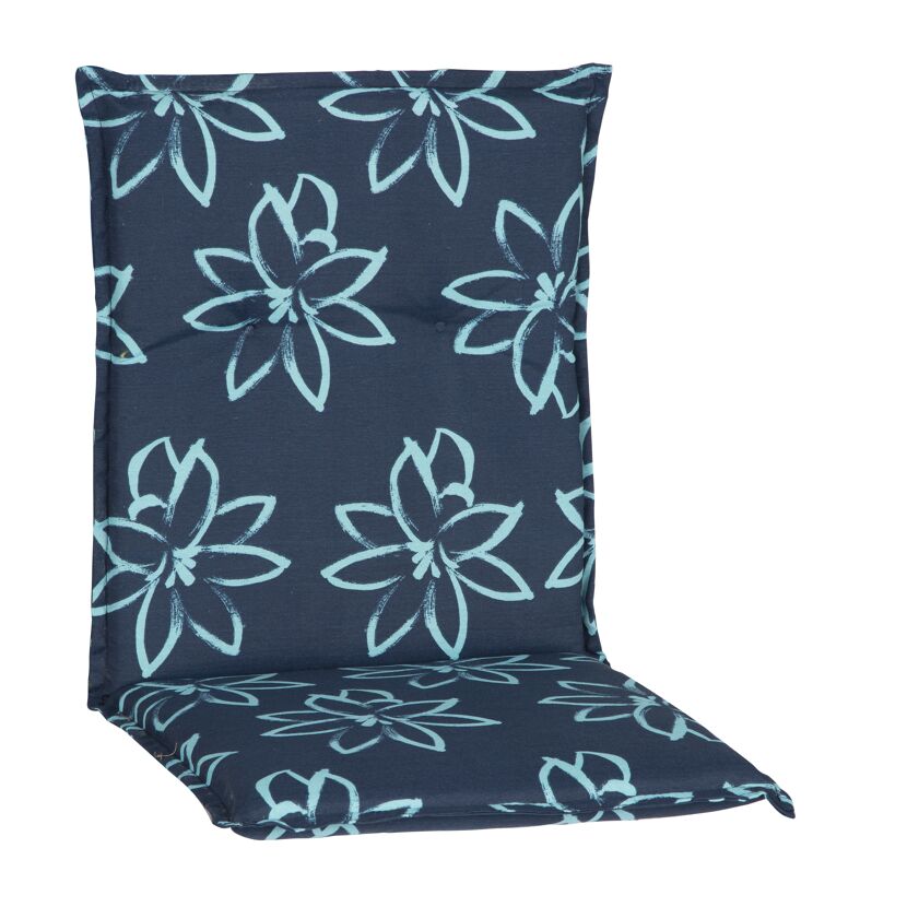 Niedriglehner-Auflagenset 'Bunde' hellblau/dunkelblau 50 x 101 x 6 cm 6 Stück