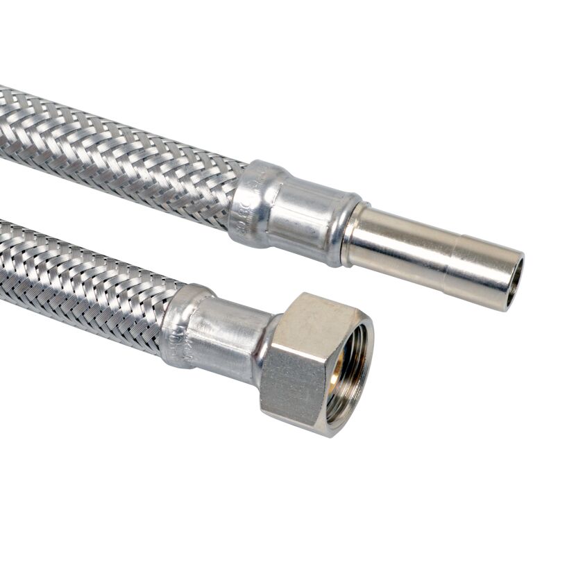 Flexschlauch 3/8" IG x 10 mm CU-Rohr, 50 cm