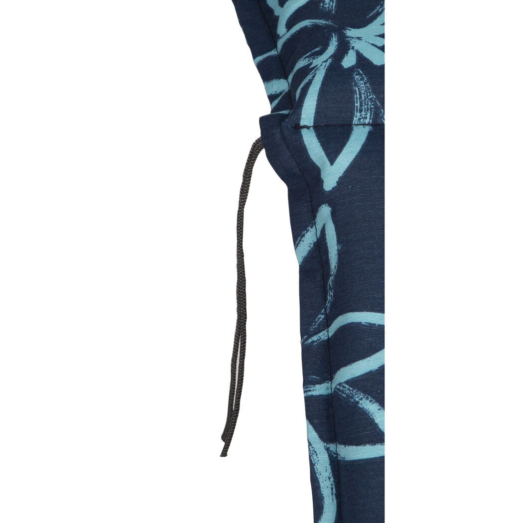 Hochlehner-Auflagenset 'Bunde' hellblau/dunkelblau 50 x 118 x 6 cm 4 Stück