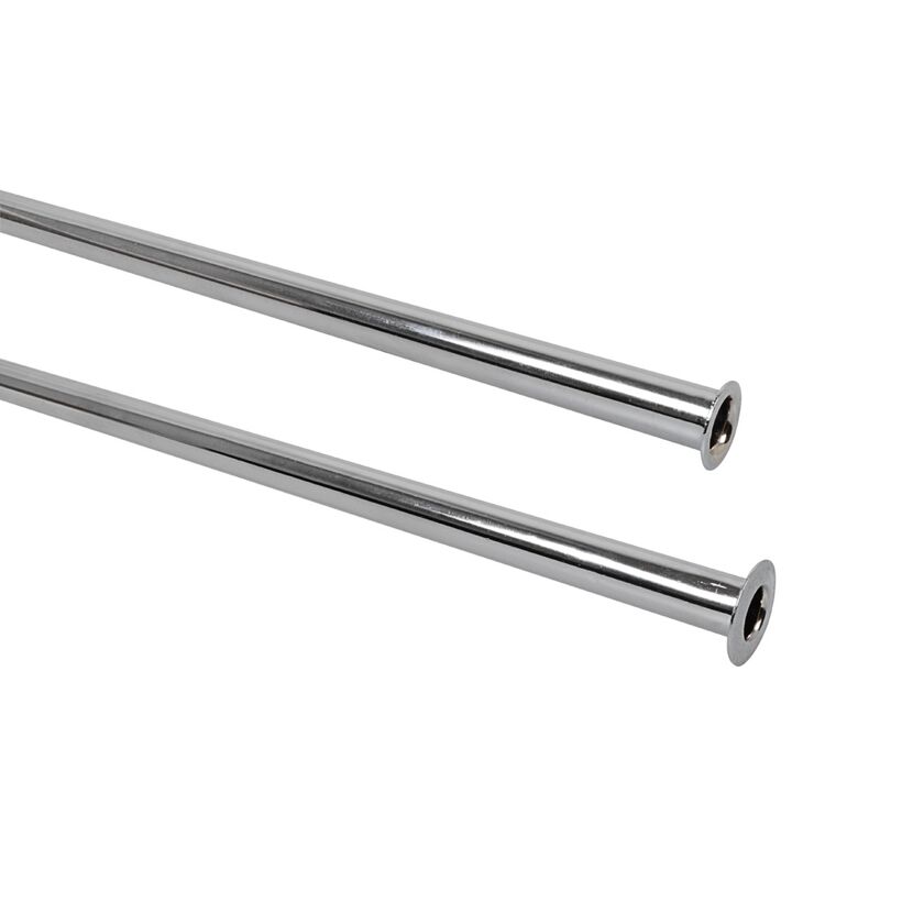 Anschlussrohr Ø 10 x 500 mm Kupfer verchromt, für 1/2“ oder 3/8“