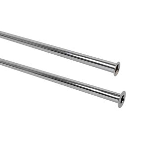 Anschlussrohr Ø 10 x 500 mm Kupfer verchromt, für 1/2“ oder 3/8“