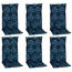 Hochlehner-Auflagen-Set 'Barcelona' hellblau/dunkelblau 50 x 118 x 6 cm 6 Stück