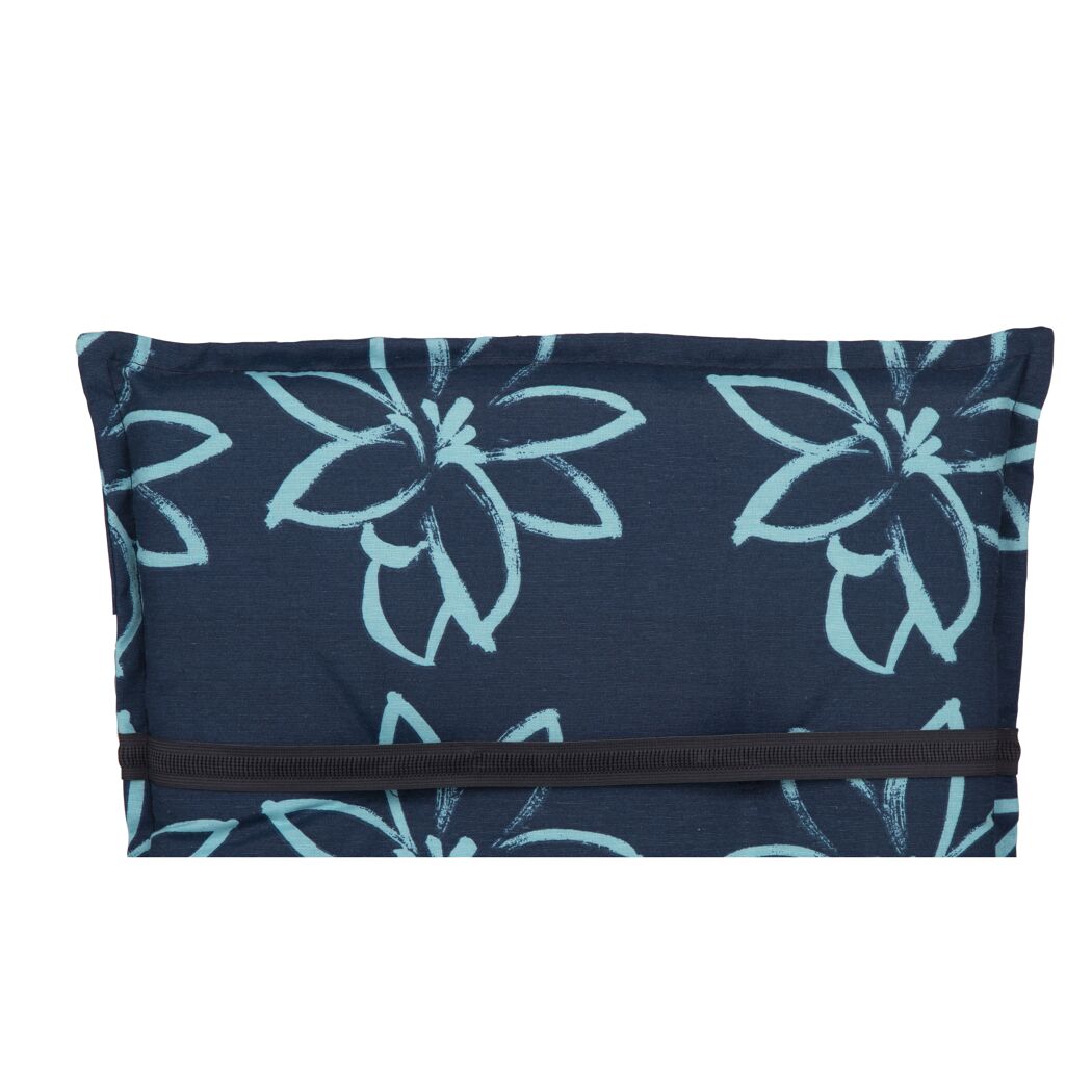 Hochlehner-Auflagenset 'Bunde' hellblau/dunkelblau 50 x 118 x 6 cm 6 Stück