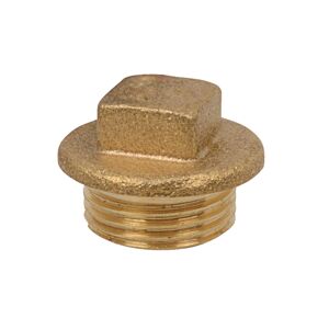 Stopfen Messing blank 1/2" AG